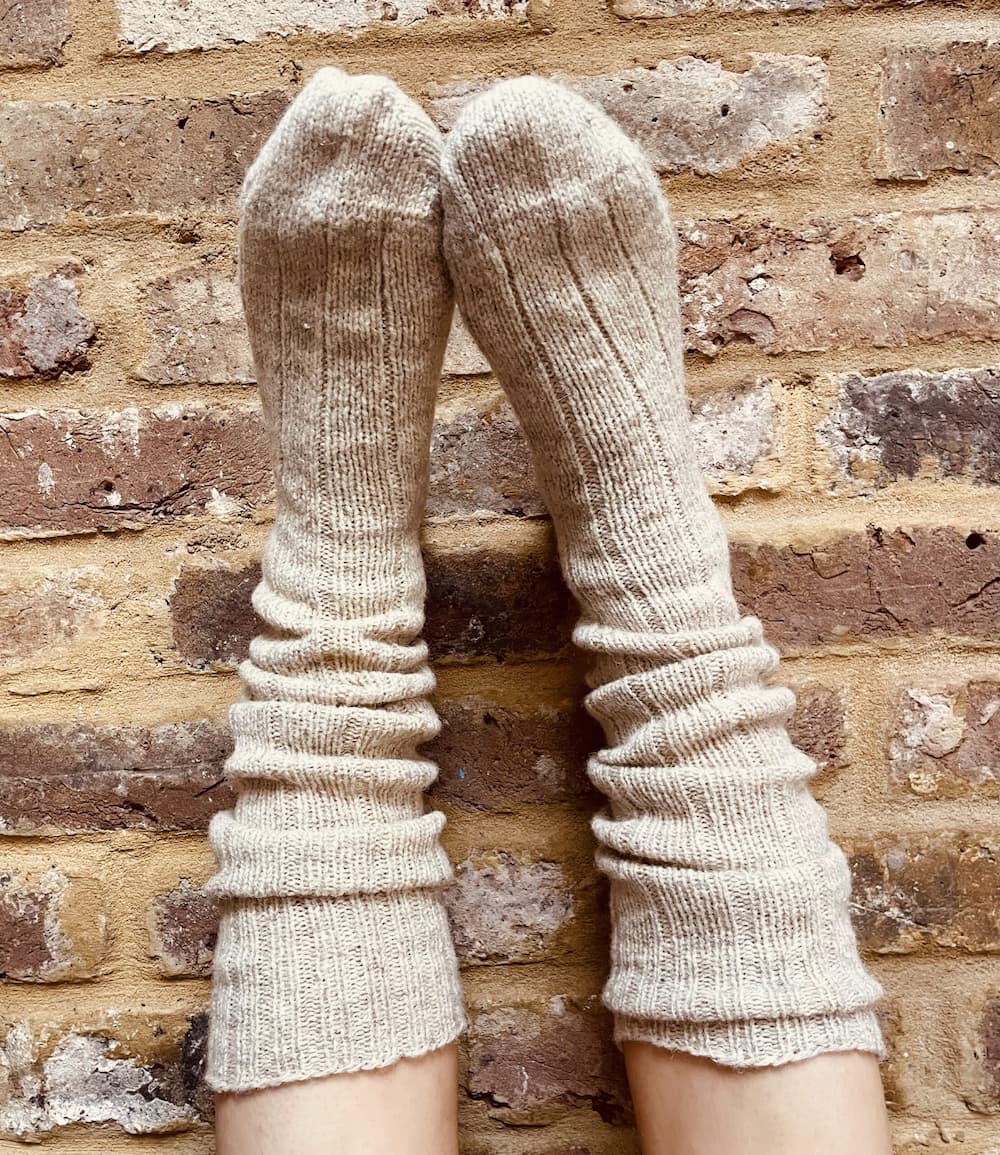 London Wool Ribbed Socks